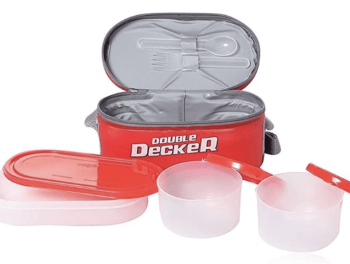 Milton Softline Double Decker Lunch Box, Set of 3, (450 ml, 280 ml, 280 ml) - Image 3